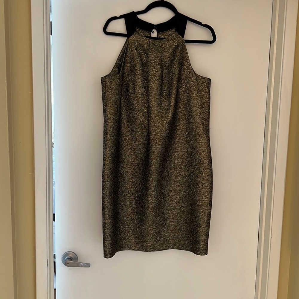 Gold lame dress